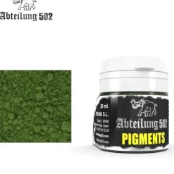 Paint<Abteilung 502: Pigments - Fresh Moss Green LTG AK-ABTP049 - Miniature Marvels: Airplane Models & Painted Dice