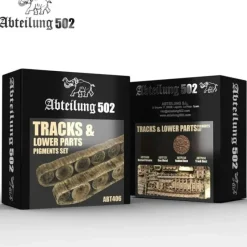 Paint<Abteilung 502: Tracks & Lower Parts - Pigment Set LTG AK-ABT406 - Miniature Marvels: Airplane Models & Painted Dice