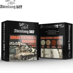 Paint<Abteilung 502: Urban Textures & Buildings Pigments Set LTG AK-ABT401 - Miniature Marvels: Airplane Models & Painted Dice