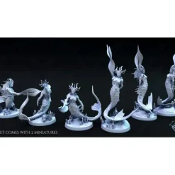Miniature<Abyssal Serpent Females - Miniature Marvels: Airplane Models & Painted Dice