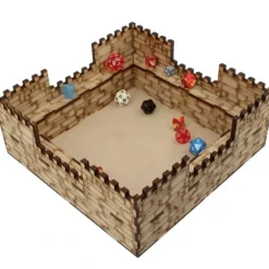 Shop All*Accessories: Dice tray (Castle) - Miniature Marvels: Airplane Models & Painted Dice