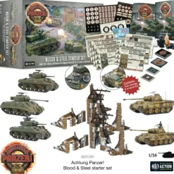 Shop All*Achtung Panzer! - British And German: Blood & Steel Starter Set - Miniature Marvels: Airplane Models & Painted Dice