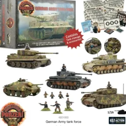 Shop All*Achtung Panzer! - German Army Tank Force - Miniature Marvels: Airplane Models & Painted Dice
