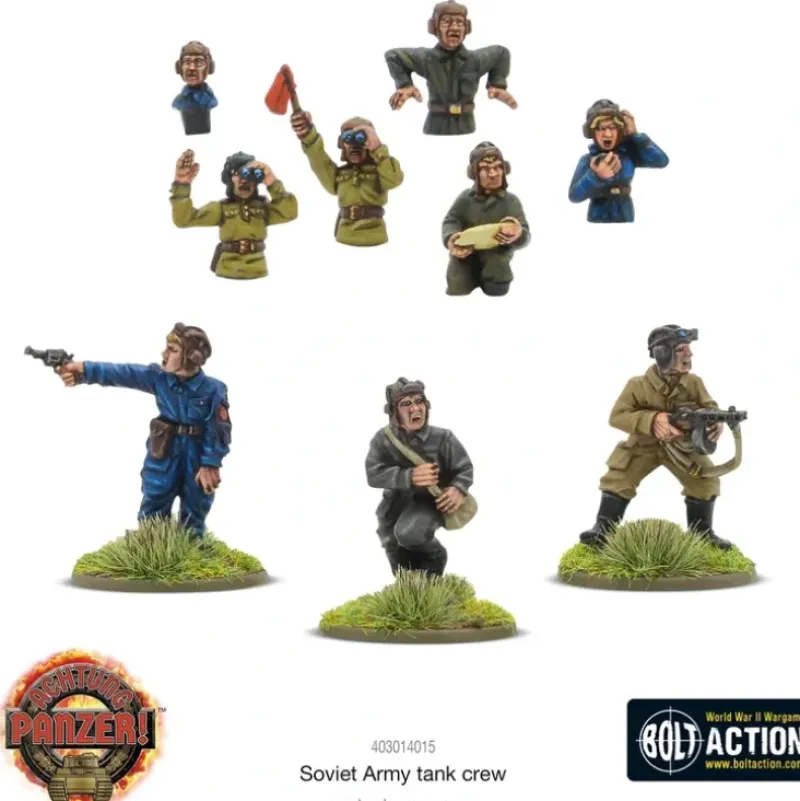 Shop All*Achtung Panzer! - Soviet: Soviet Army Tank Crew - Miniature Marvels: Airplane Models & Painted Dice
