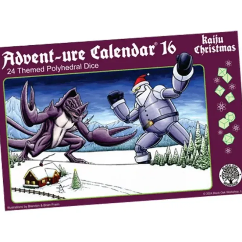 Shop All*Advent-ure Calendar 16: Kaiju Christmas - Miniature Marvels: Airplane Models & Painted Dice