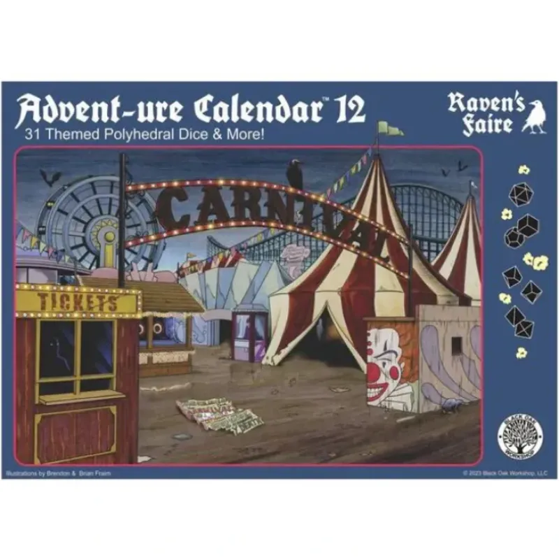 Shop All*Advent-ure Calendar 12: Raven's Faire - Miniature Marvels: Airplane Models & Painted Dice