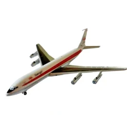 Airplane Model*Aero Classics 1:400 TWA CargoJet Boeing 720 N16713 - Miniature Marvels: Airplane Models & Painted Dice
