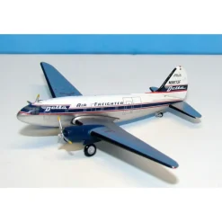 Airplane Model*AeroClassics 1:400 Delta Freighter Curtiss C-46 N9873F - Miniature Marvels: Airplane Models & Painted Dice