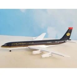 Airplane Model*Aeroclassics AC411225 1:400 Royal Jordanian Boeing 707-320C JY-AJK - Miniature Marvels: Airplane Models & Painted Dice