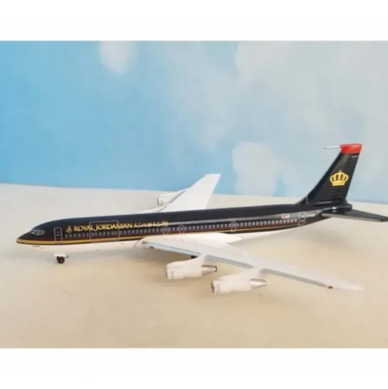 Airplane Model*Aeroclassics AC411224 1:400 Royal Jordanian Boeing 707-320C JY-ADP - Miniature Marvels: Airplane Models & Painted Dice