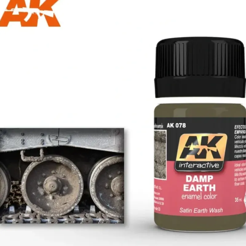 Paint<AFV Series: Damp Earth LTG AK-078 - Miniature Marvels: Airplane Models & Painted Dice