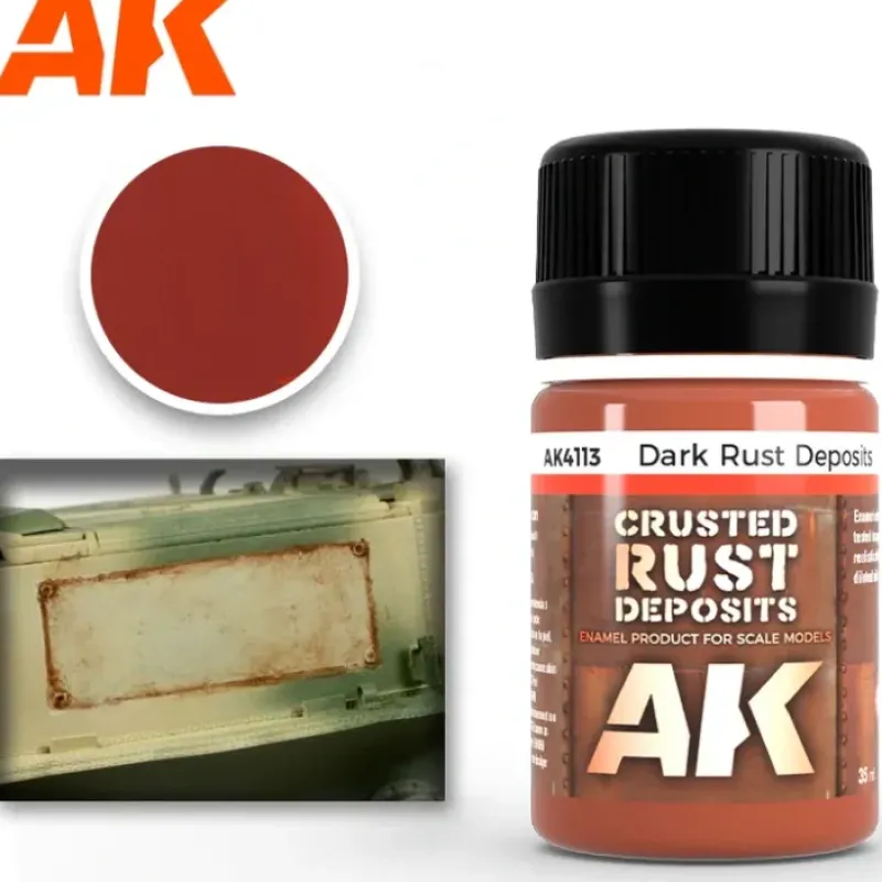 Paint<AFV Series: Dark Rust Deposit LTG AK-4113 - Miniature Marvels: Airplane Models & Painted Dice