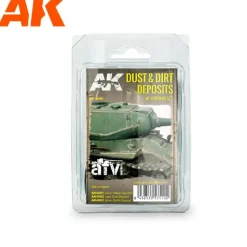 Paint<AFV Series: Dust and Dirt Deposits Weathering Set LTG AK-4060 - Miniature Marvels: Airplane Models & Painted Dice
