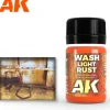 Paint<AFV Series: Light Rust Wash LTG AK-046 - Miniature Marvels: Airplane Models & Painted Dice