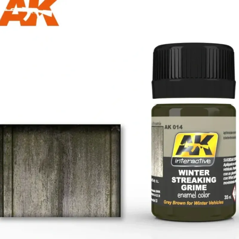 Paint<AFV Series: Winter Streaking Grime LTG AK-014 - Miniature Marvels: Airplane Models & Painted Dice