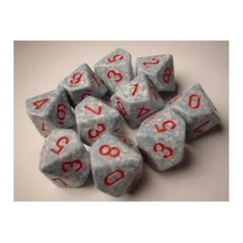 Dice<Air: Speckled d10 Dice Set (10's) CHX 25100 - Miniature Marvels: Airplane Models & Painted Dice