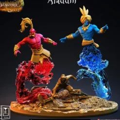 Miniature<Aladin - Miniature Marvels: Airplane Models & Painted Dice