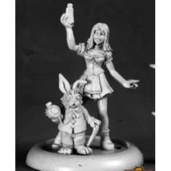Miniature<Alice And White Rabbit: Chronoscope RPR 50209 - Miniature Marvels: Airplane Models & Painted Dice