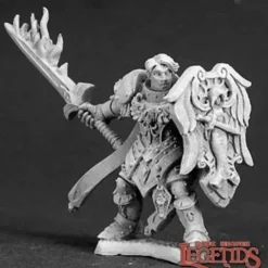 Miniature<Almaran The Gold, Paladin With Flaming Sword: Dark Heaven Legends RPR 03292 - Miniature Marvels: Airplane Models & Painted Dice