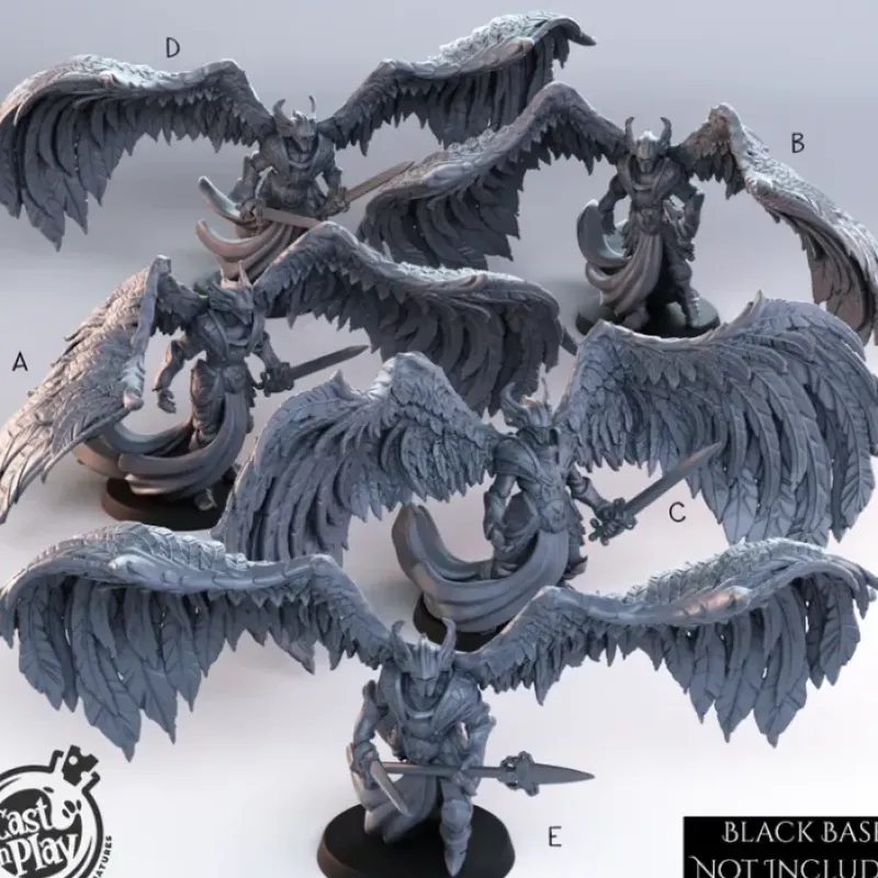 Miniature<Angel Justicars - Miniature Marvels: Airplane Models & Painted Dice