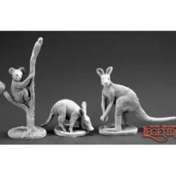Miniature<Animal Companions III (Aardvark, Kangaroo, Koala): Dark Heaven Legends RPR 03589 - Miniature Marvels: Airplane Models & Painted Dice
