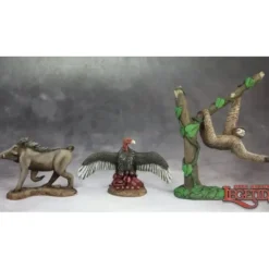 Miniature<Animal Companions IV (Warthog, Vulture, Sloth): Dark Heaven Legends RPR 03624 - Miniature Marvels: Airplane Models & Painted Dice
