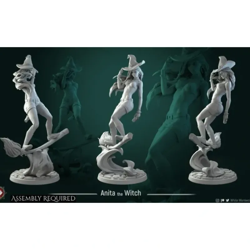 Shop All*Anita the Young Witch, 75mm - Miniature Marvels: Airplane Models & Painted Dice
