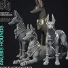 Miniature<Anubis Hounds - Miniature Marvels: Airplane Models & Painted Dice