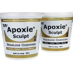 Shop All*Apoxie Sculpt - 2 Part Modeling Compound (A & B) - 4 Pound, Natural - Miniature Marvels: Airplane Models & Painted Dice