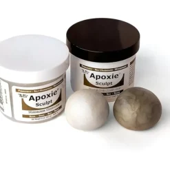 Shop All*Apoxie Sculpt - 2 Part Modeling Compound (A & B) - 1 Pound, White / Stone White - Miniature Marvels: Airplane Models & Painted Dice