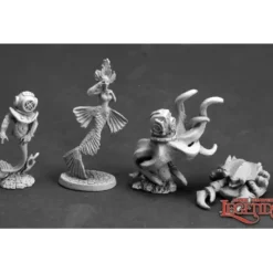 Miniature<Aquatic Familiars II (4): Dark Heaven Legends RPR 03608 - Miniature Marvels: Airplane Models & Painted Dice