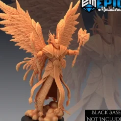 Miniature<Archangel With Axe - Miniature Marvels: Airplane Models & Painted Dice