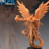 Miniature<Archangel With Magic - Miniature Marvels: Airplane Models & Painted Dice