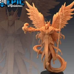 Miniature<Archangel With Magic - Miniature Marvels: Airplane Models & Painted Dice