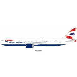 Airplane Model*ARD200 ARDBA80 1:200 British Airways Boeing 767-336/ER G-BZHAN - Miniature Marvels: Airplane Models & Painted Dice
