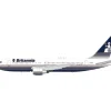 Airplane Model*ARD200 ARD762BT01 1:200 Britannia Boeing 767-200 G-BRIF - Miniature Marvels: Airplane Models & Painted Dice