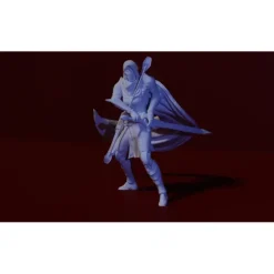 Miniature<Argent Conscript Standing - Miniature Marvels: Airplane Models & Painted Dice