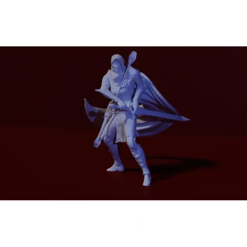 Miniature<Argent Conscript Standing - Miniature Marvels: Airplane Models & Painted Dice