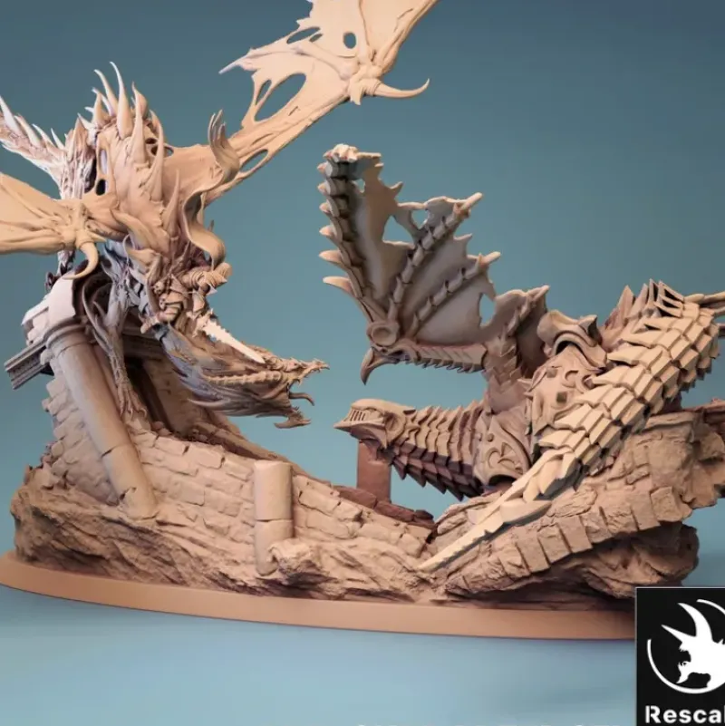 Shop All*Armored Dragon Vs. Cursed Dragon - Miniature Marvels: Airplane Models & Painted Dice