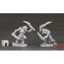 Miniature<Armored Goblin Swordsmen (2): Dark Heaven Legends RPR 03851 - Miniature Marvels: Airplane Models & Painted Dice