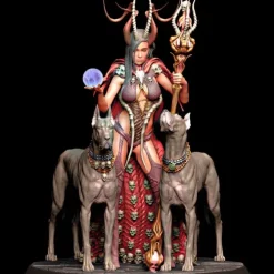 Shop All*Astarte with Dogs 75mm - Miniature Marvels: Airplane Models & Painted Dice