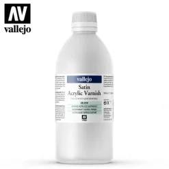 Shop All*Auxillary Products: Satin Acrylic Varnish 500ml - Miniature Marvels: Airplane Models & Painted Dice