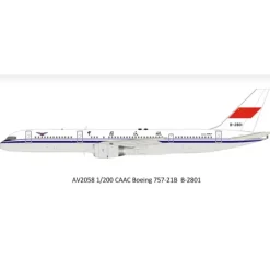 Airplane Model*Aviation200 AV2058 1:200 CAAC Boeing 757-12B - Miniature Marvels: Airplane Models & Painted Dice