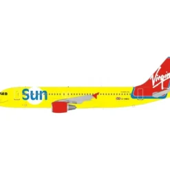 Airplane Model*B Models B-320-VSUN-01 1:200 Airbus A320 Virgin Sun G-VMED - Miniature Marvels: Airplane Models & Painted Dice