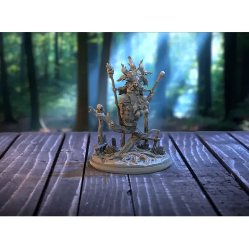 Miniature<Baba Yaga - Miniature Marvels: Airplane Models & Painted Dice