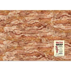 Egpull<BACON STRIPS Gift Wrap Wrapping Paper funny gag joke novelty - Archie McPhee - Miniature Marvels: Airplane Models & Painted Dice