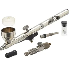 Shop All*Badger -  Ultra Fine Layering & Blending Airbrush PREMIUM Bundle - Miniature Marvels: Airplane Models & Painted Dice