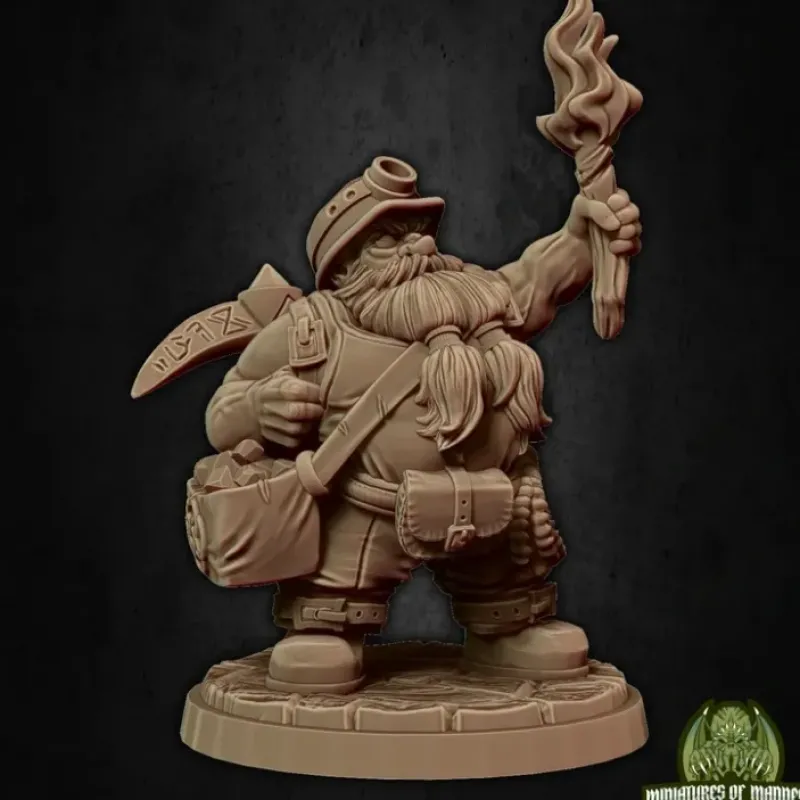 Miniature<Baldur The Adventurer - Miniature Marvels: Airplane Models & Painted Dice
