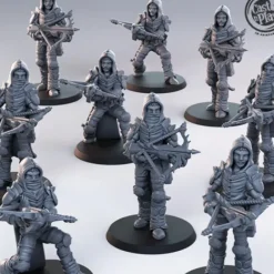 Miniature<Bandit Rangers - Miniature Marvels: Airplane Models & Painted Dice