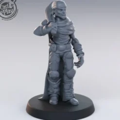 Miniature<Bandit Scimitar On Shoulder - Miniature Marvels: Airplane Models & Painted Dice